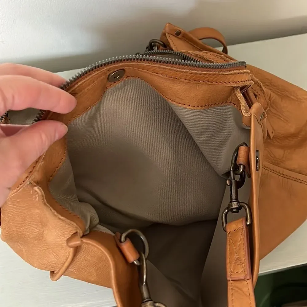 American Leather Co Tan Lenox Shoulder Bag